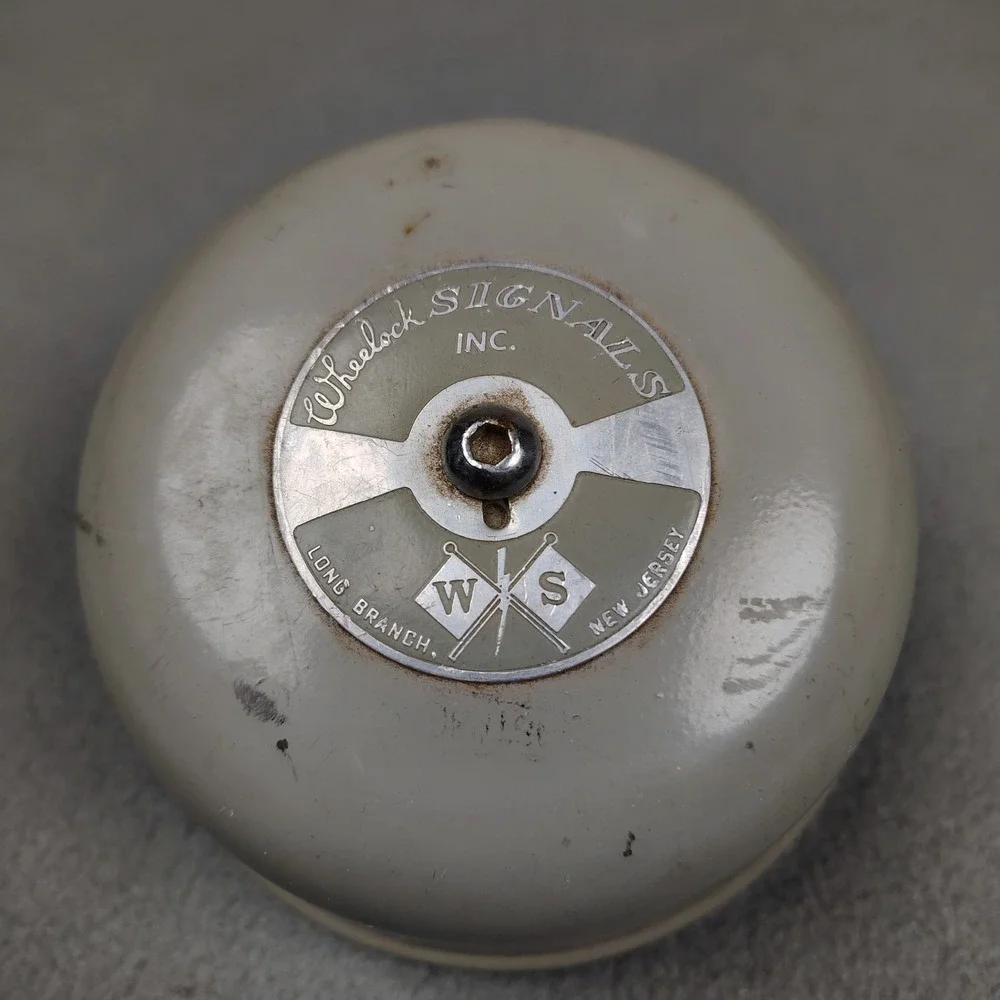 Vintage Wheelock Bell Signal Engineering Alarm Gray USA Heavy Duty Untested